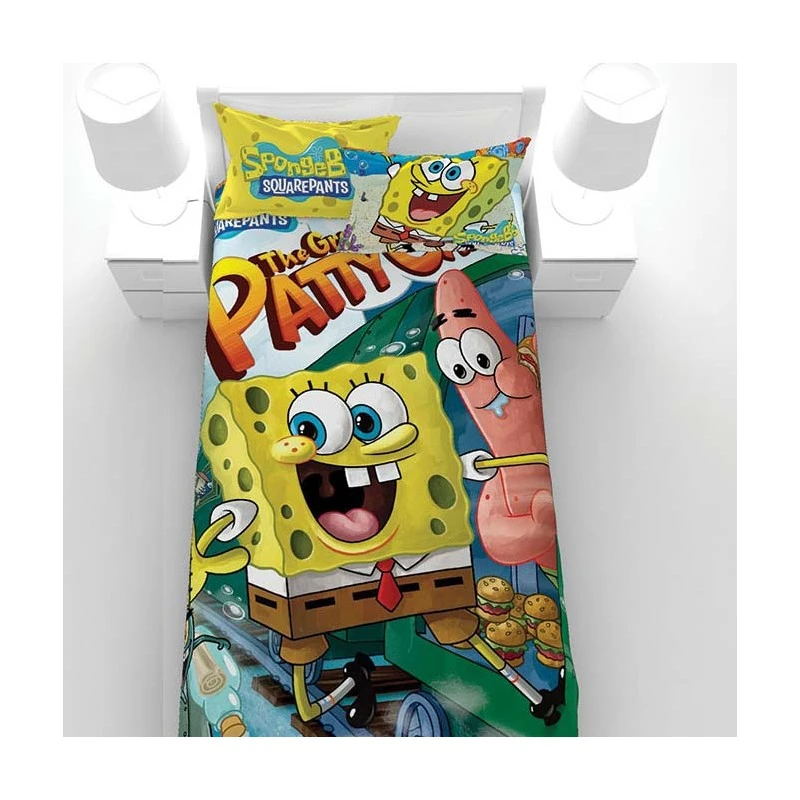 سرویس روتختی مدل Spong Bob Train یک نفره 5 تکه