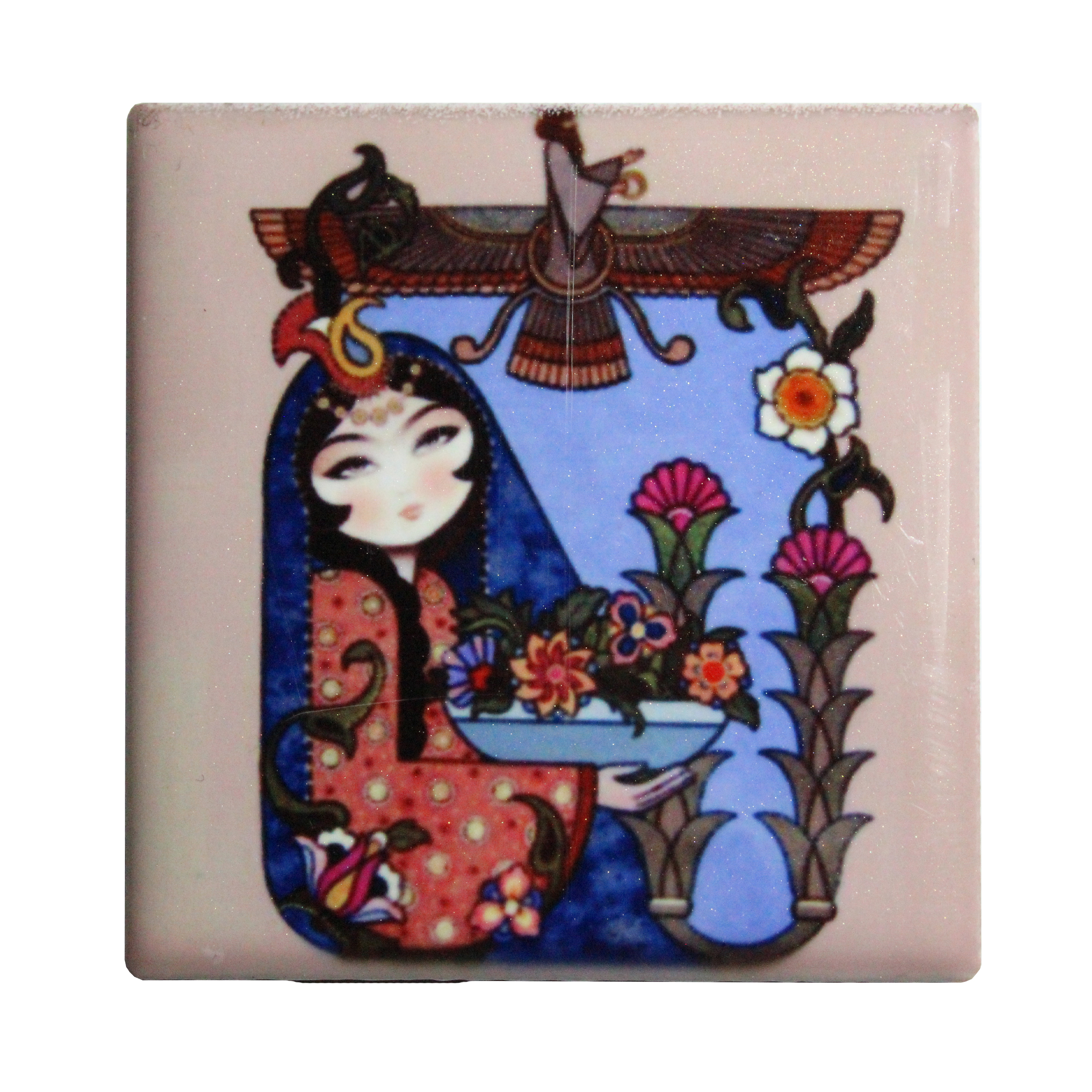 کاشی طرح خاتون کد ۷