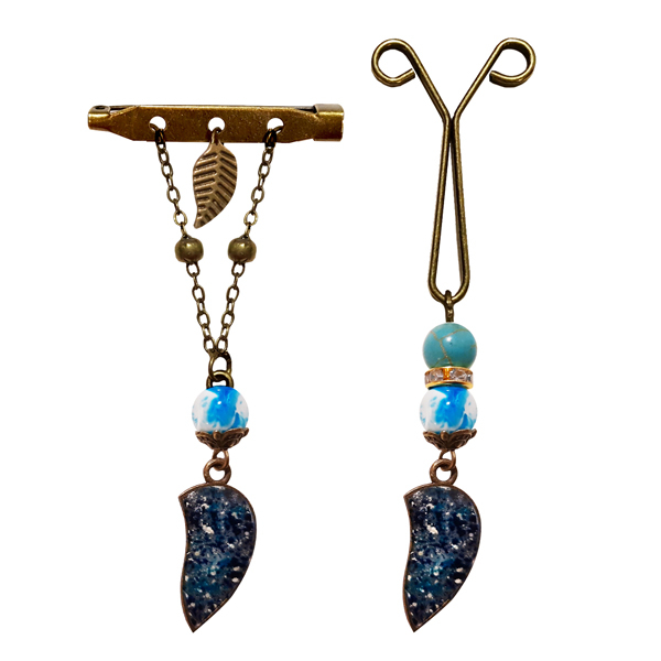 ست سنجاق سینه و گیره روسری کد PMTR01