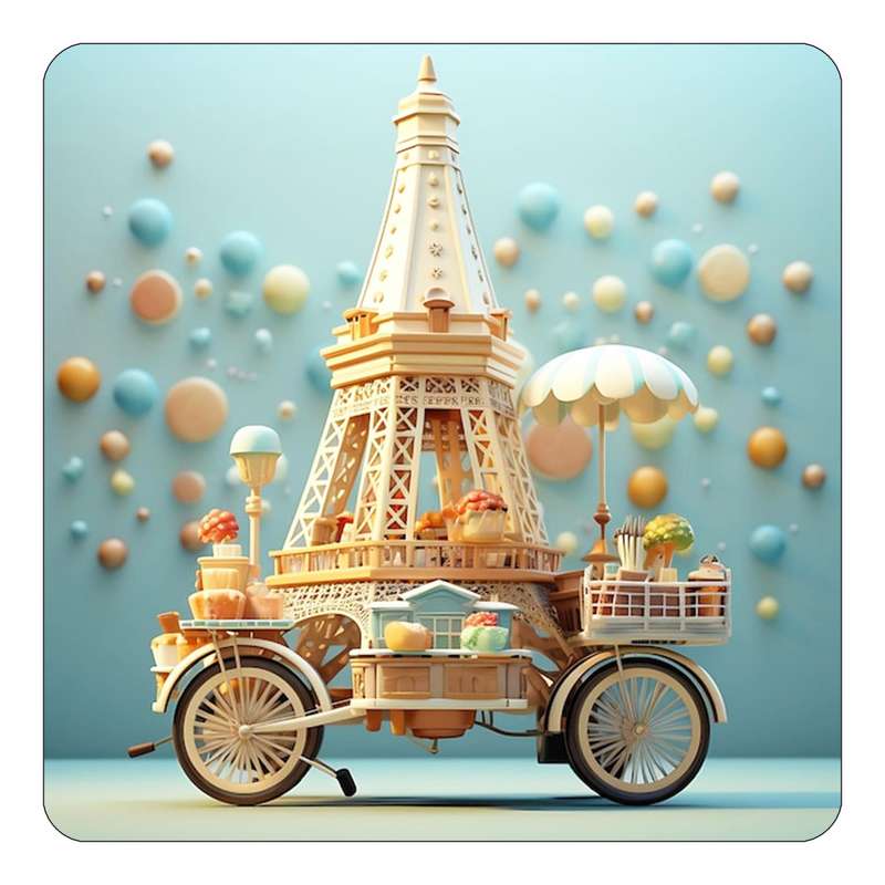 مگنت کاکتی طرح پاریس Paris مدل mp55276