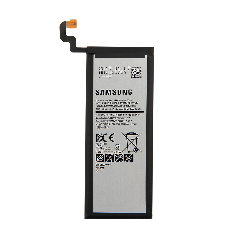 باتری موبایل مدل EB-BN920 ظرفیت ۳۰۰۰ میلی آمپر ساعت مناسب برای گوشی موبایل سامسونگ Galaxy Note 5
