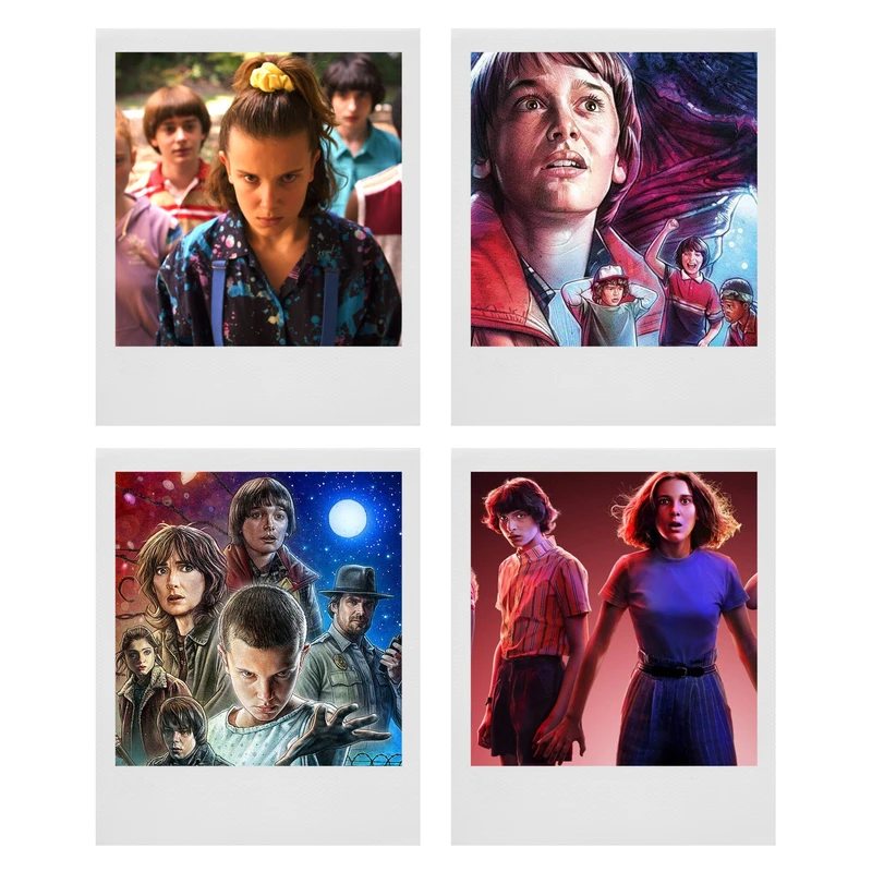 آویز تزیینی طرح Stranger Things مدل P20 مجموعه 4 عددی