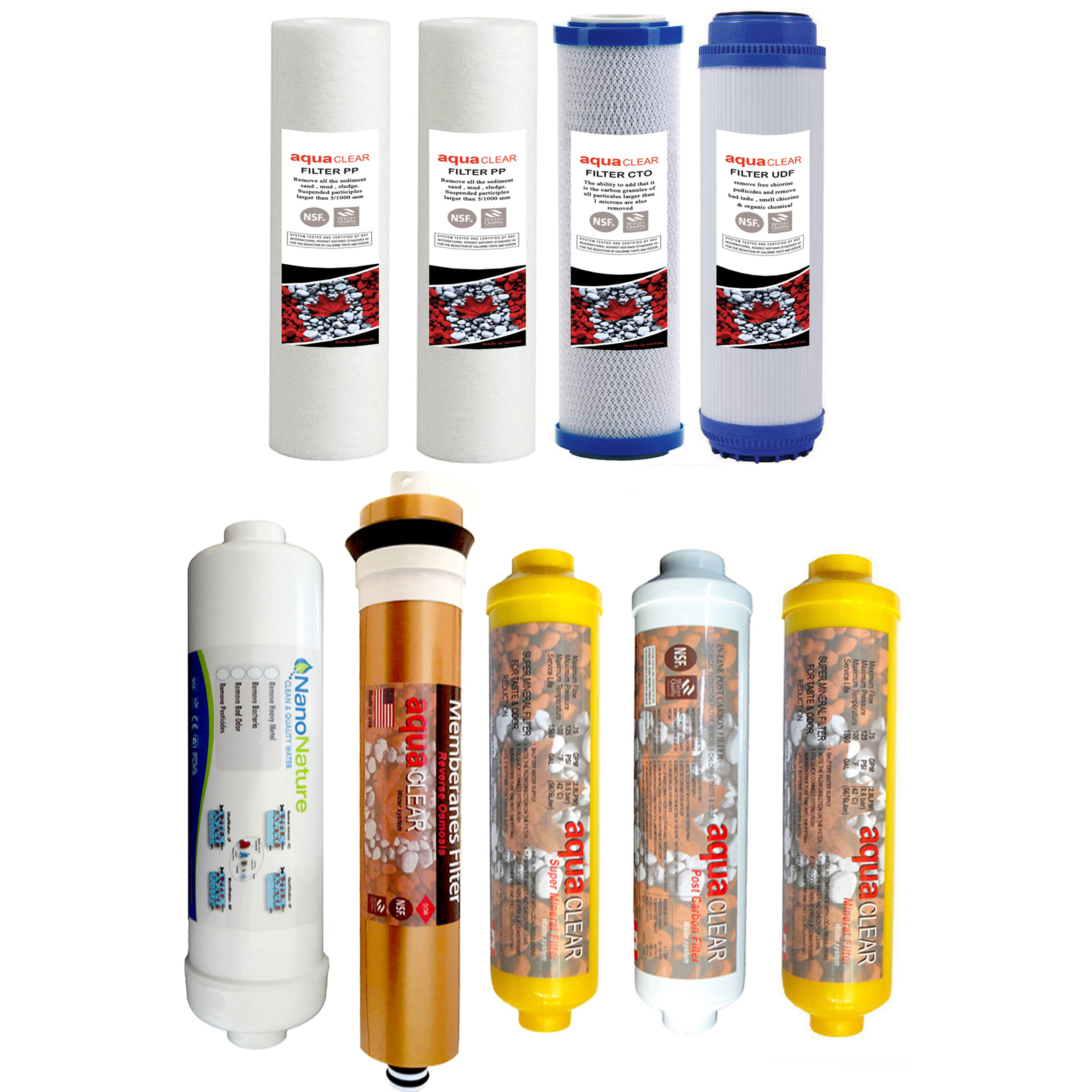 فیلتر تصفیه کننده آب مدل REFILL - AC5 مجموعه 5 عددی