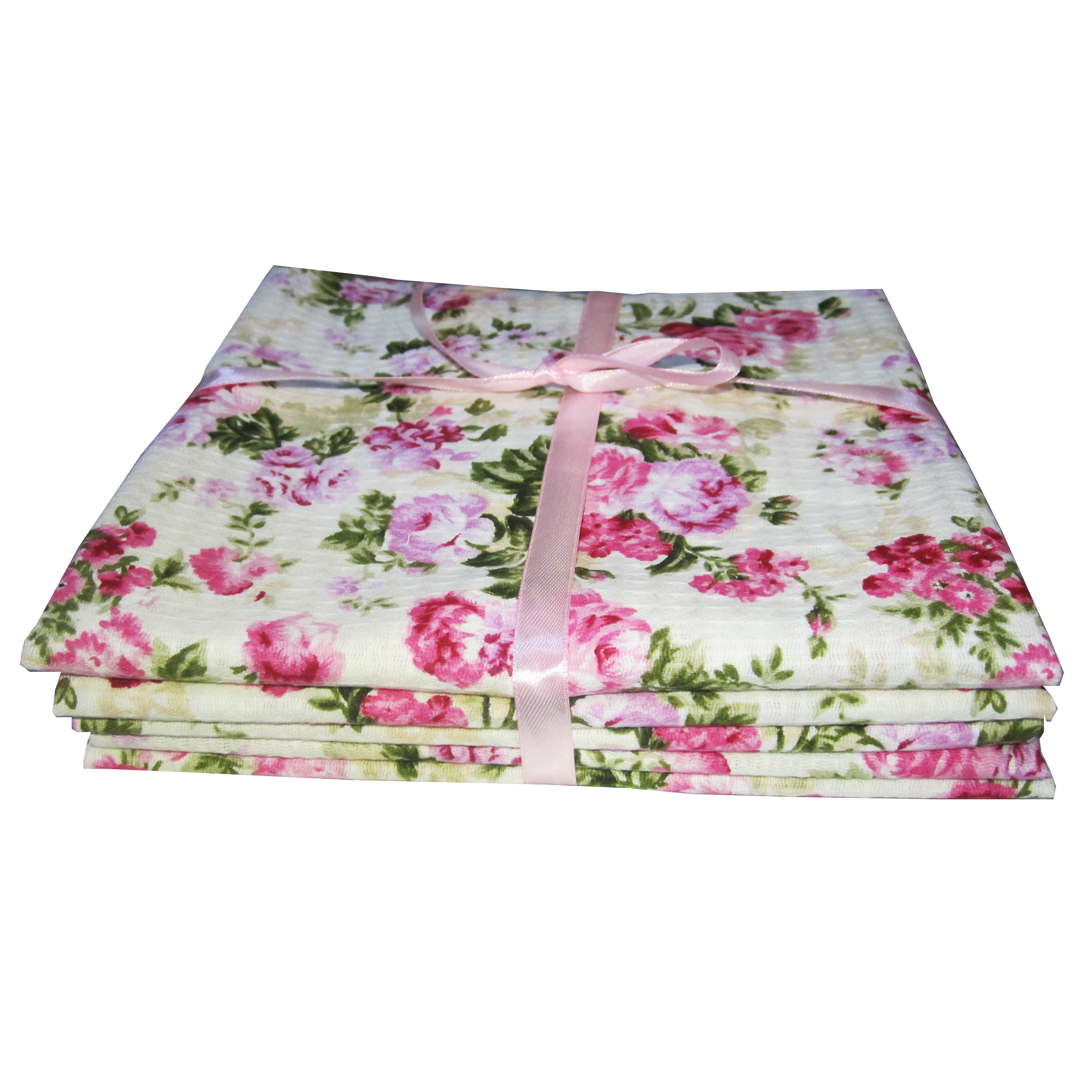 دستمال آشپزخانه مدل chic flower بسته 5 عددی