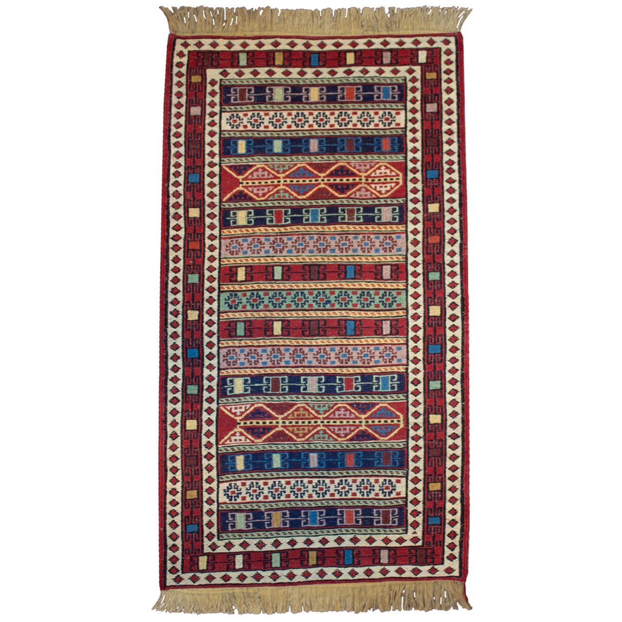 گلیم دستباف یک متری کد 9809227 