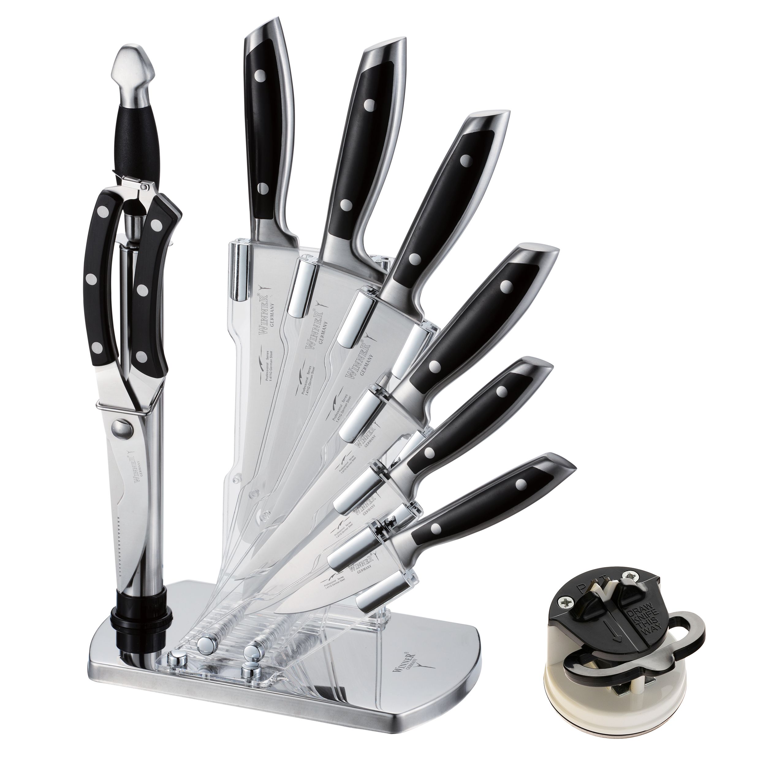 نکته خرید - قیمت روز سرویس چاقو آشپزخانه 10 پارچه وینر کد W7335S به همراه چاقو تیزکن خرید