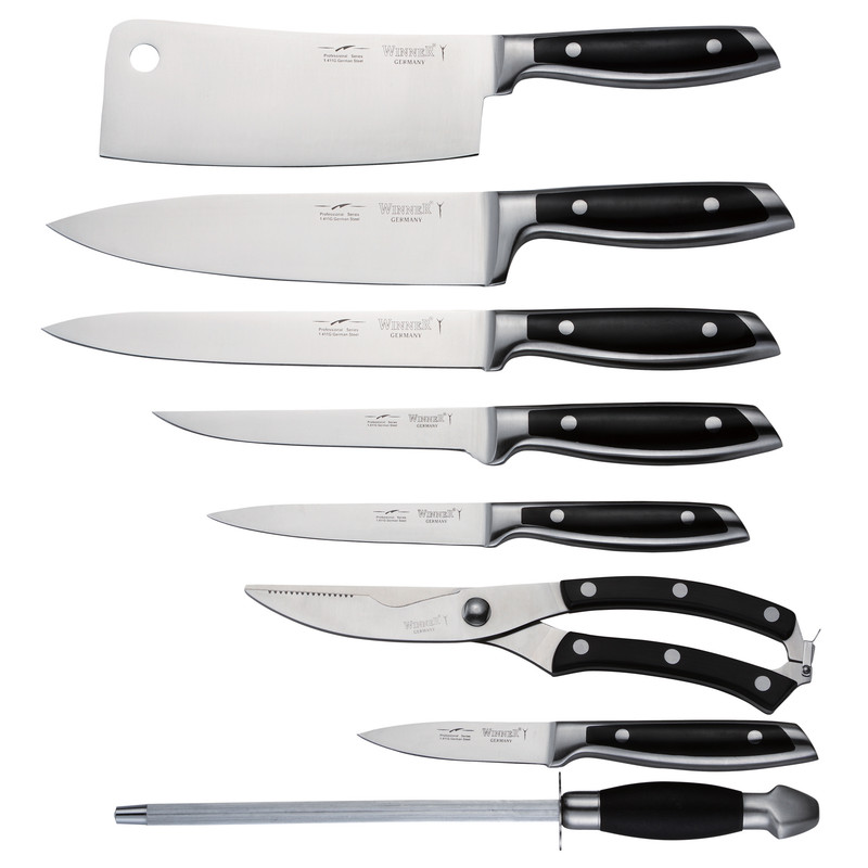 سرویس چاقو آشپزخانه 10 پارچه وینر کد W7335S به همراه چاقو تیزکن