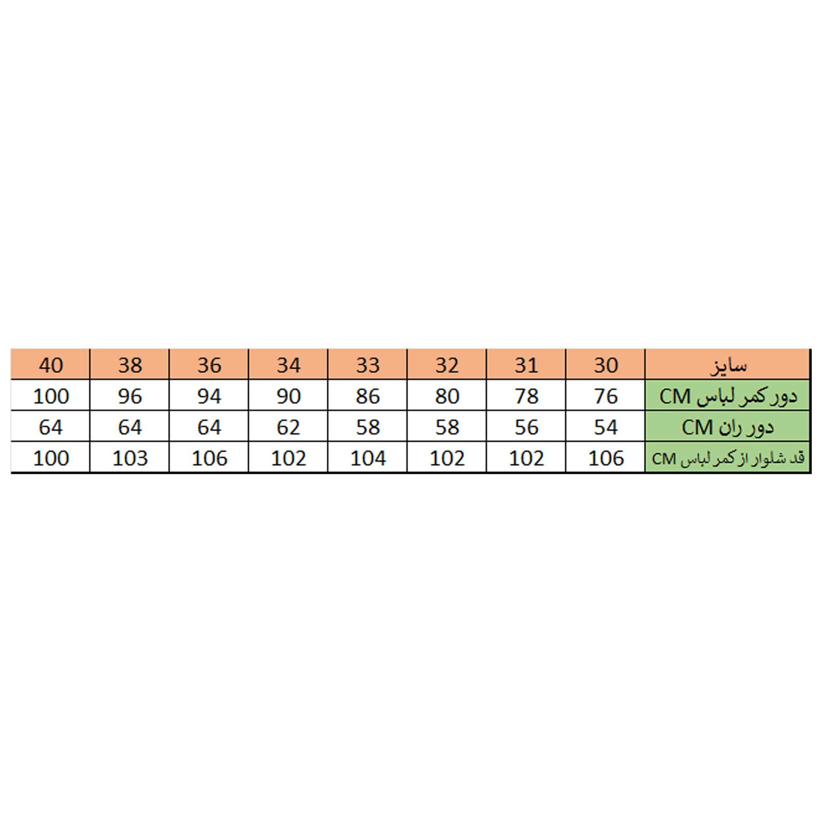 شلوار جین مردانه زی سا مدل 1531224LG58 -  - 12