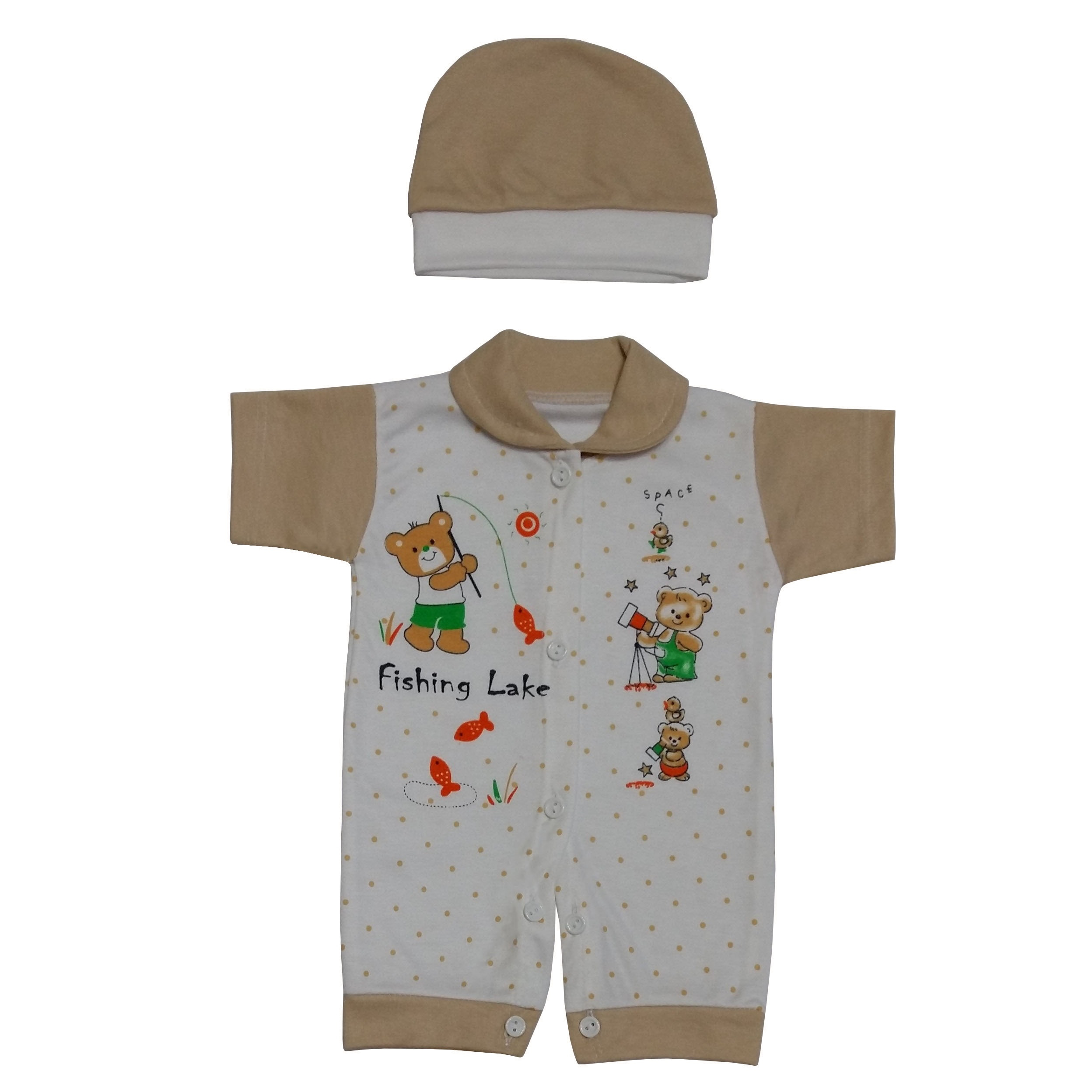  ست کلاه و سرهمی نوزادی کد 8782