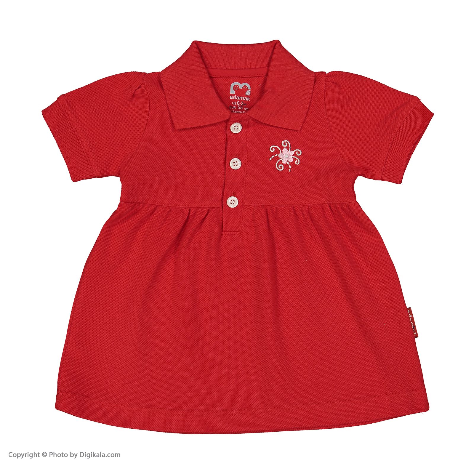ست پیراهن و شلوارک نوزادی دخترانه آدمک مدل 2171109-72 -  - 3