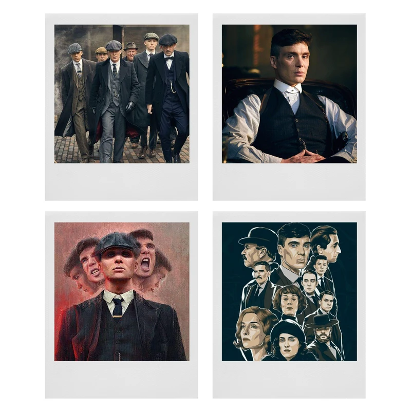 آویز تزیینی طرح Peaky Blinders مدل P26 مجموعه 4 عددی