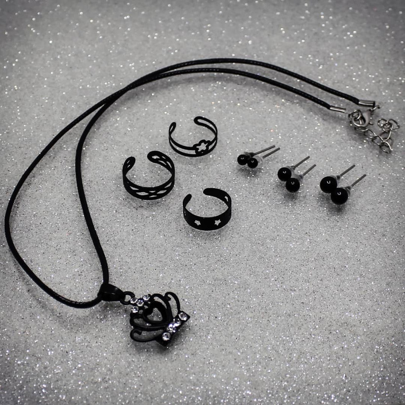 نیم ست دخترانه طرح تاج کد RKH_957