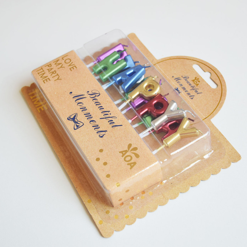 شمع تولد طرح هپی مدل Ca-018 مجموعه 13 عددی