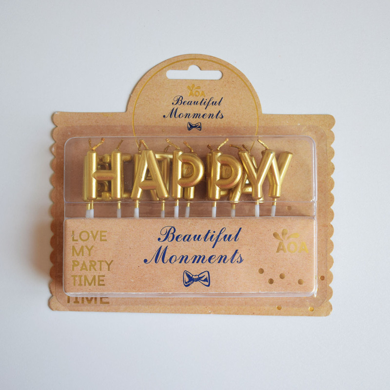 شمع تولد طرح هپی مدل Ca-018 مجموعه 13 عددی