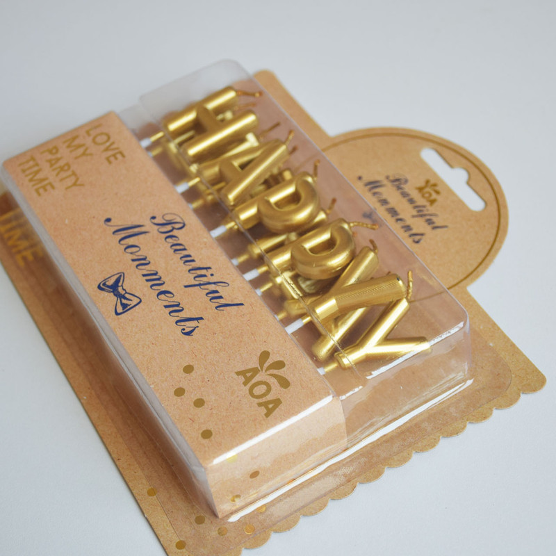 شمع تولد طرح هپی مدل Ca-018 مجموعه 13 عددی