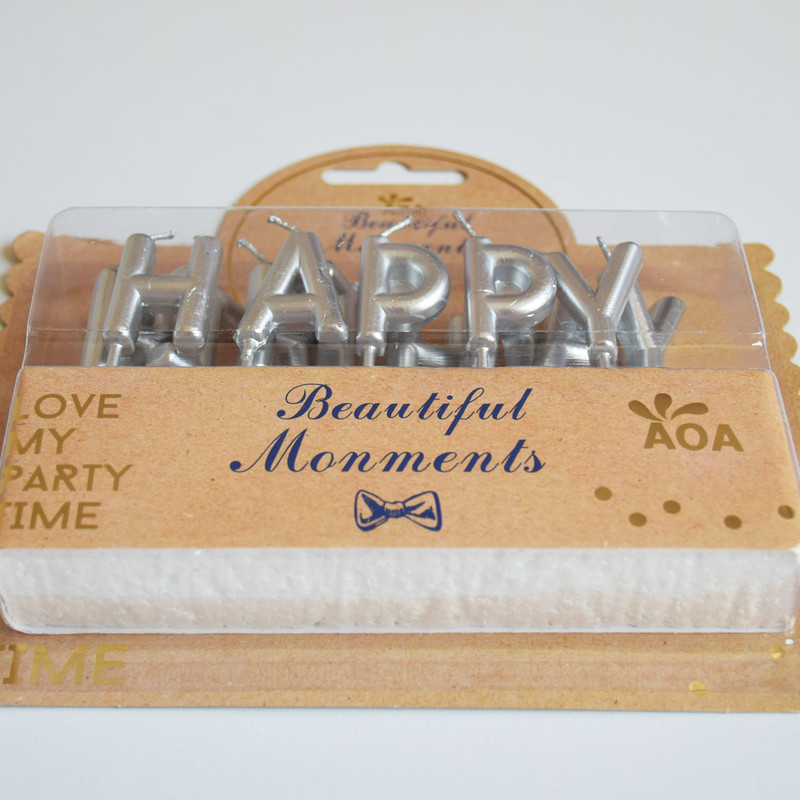 شمع تولد طرح هپی مدل Ca-018 مجموعه 13 عددی