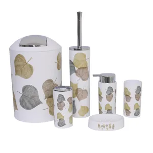 ست سرویس بهداشتی 6 پارچه مدل برگ