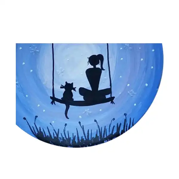 بشقاب دیوارکوب سفالی کد D86-S20