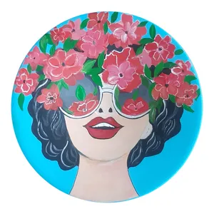   بشقاب دیوارکوب سفالی کد D87-S25