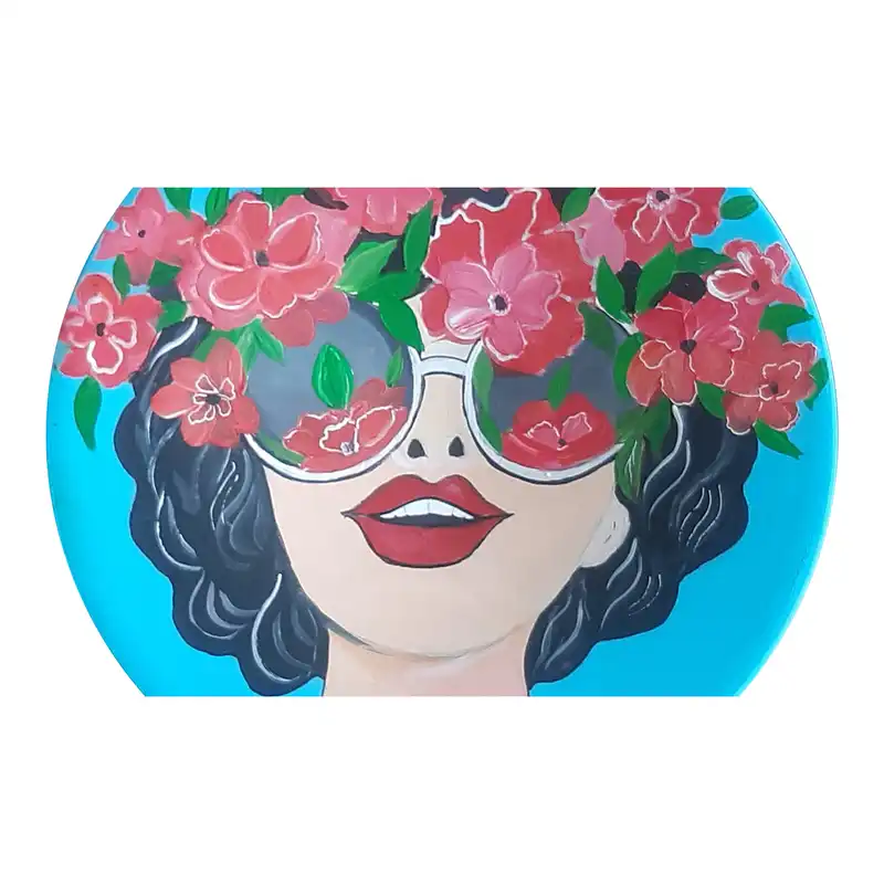 بشقاب دیوارکوب سفالی کد D87-S25