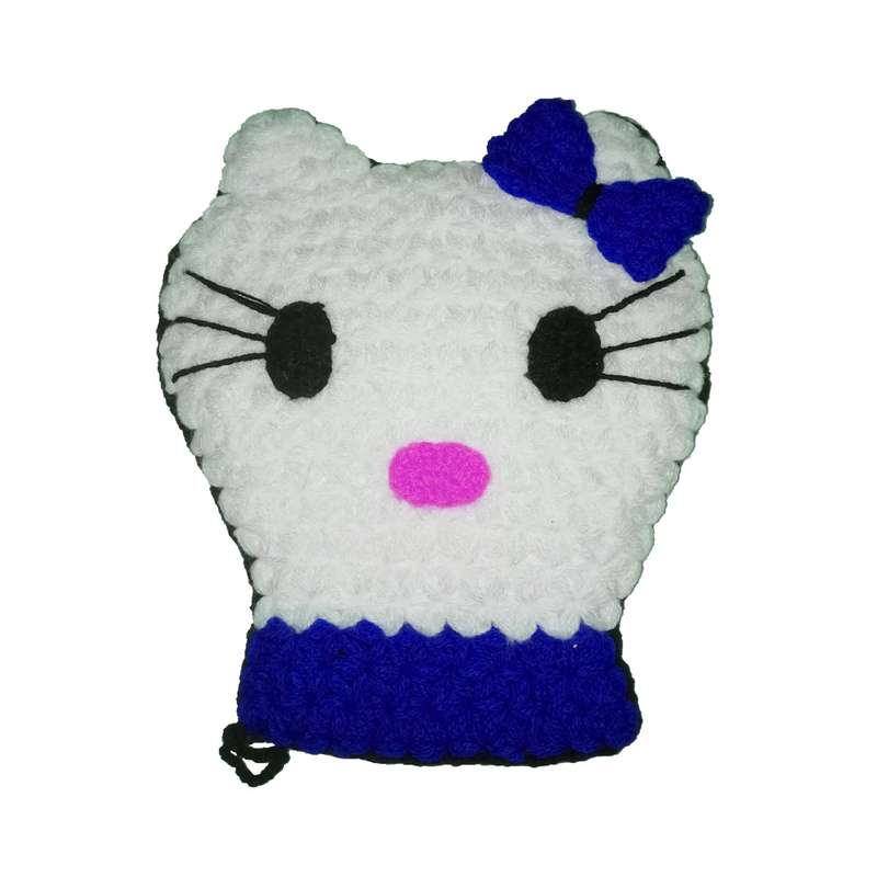 لیف حمام کودک طرح عروسکی مدل cat
