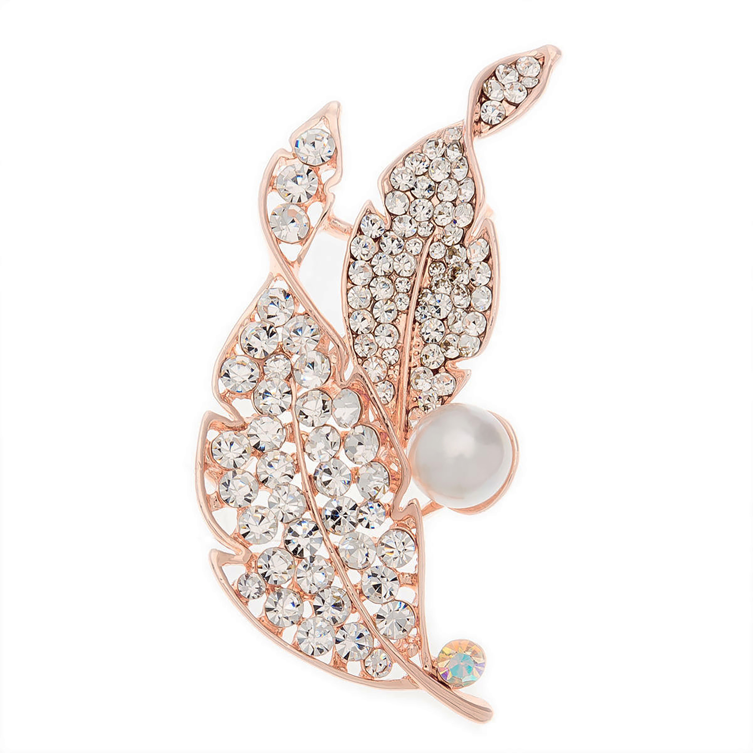 گل سینه زنانه طرح برگ کد rst012