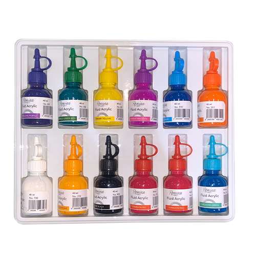 جوهر رنگ رزین اپوکسی رومینا مدل RM15 حجم 30 میلی‌لیتر بسته 12 عددی