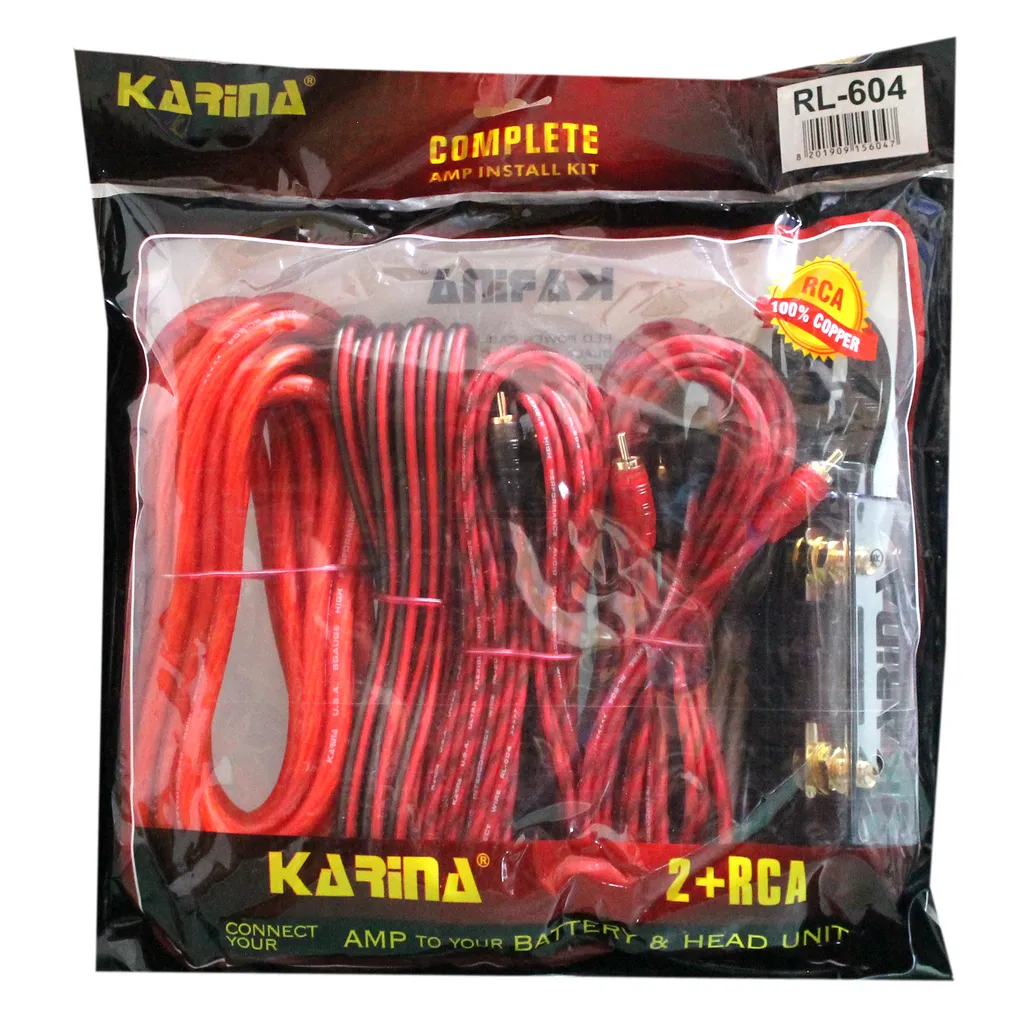 کابل آمپلی فایر کارینا مدل RL-604 + 2 RC مجموعه 4 عددی