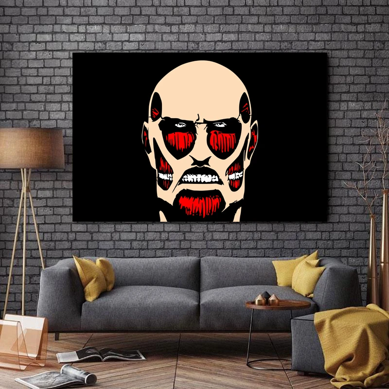 تابلو شاسی طرح انیمه مدل Attack On Titan کد 789