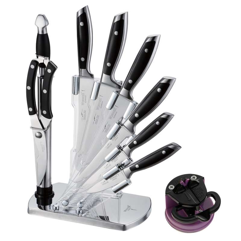 سرویس چاقو آشپزخانه 10 پارچه وینر کد W7335PU به همراه چاقو تیزکن سرویس چاقو آشپزخانه 10 پارچه وینر کد W7335PU به همراه چاقو تیزکن