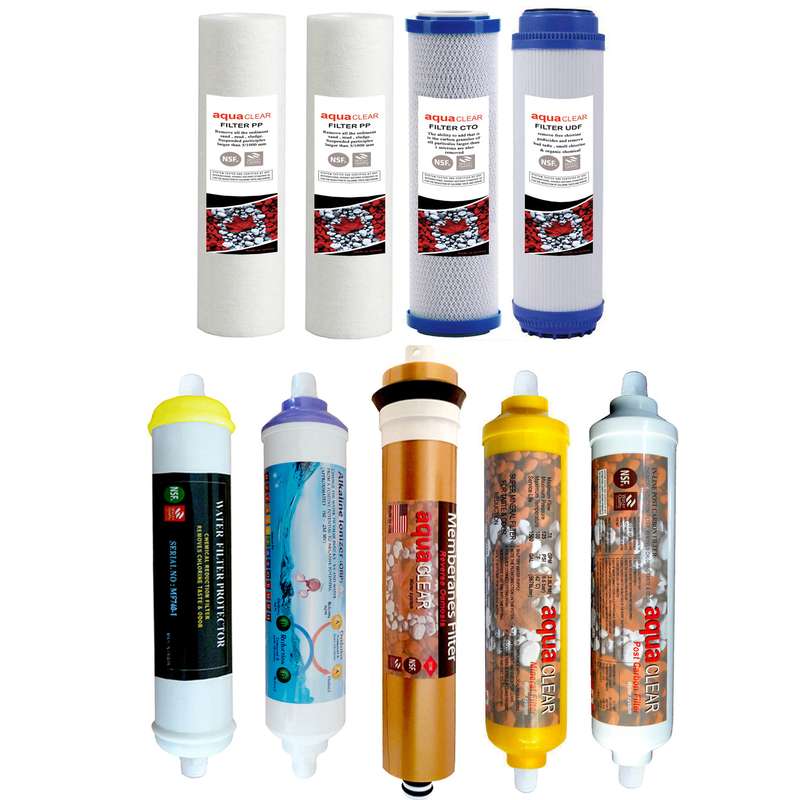 فیلتر دستگاه تصفیه کننده آب مدل REFILL - AC9GA مجموعه 9 عددی فیلتر دستگاه تصفیه کننده آب مدل REFILL - AC9GA مجموعه 9 عددی
