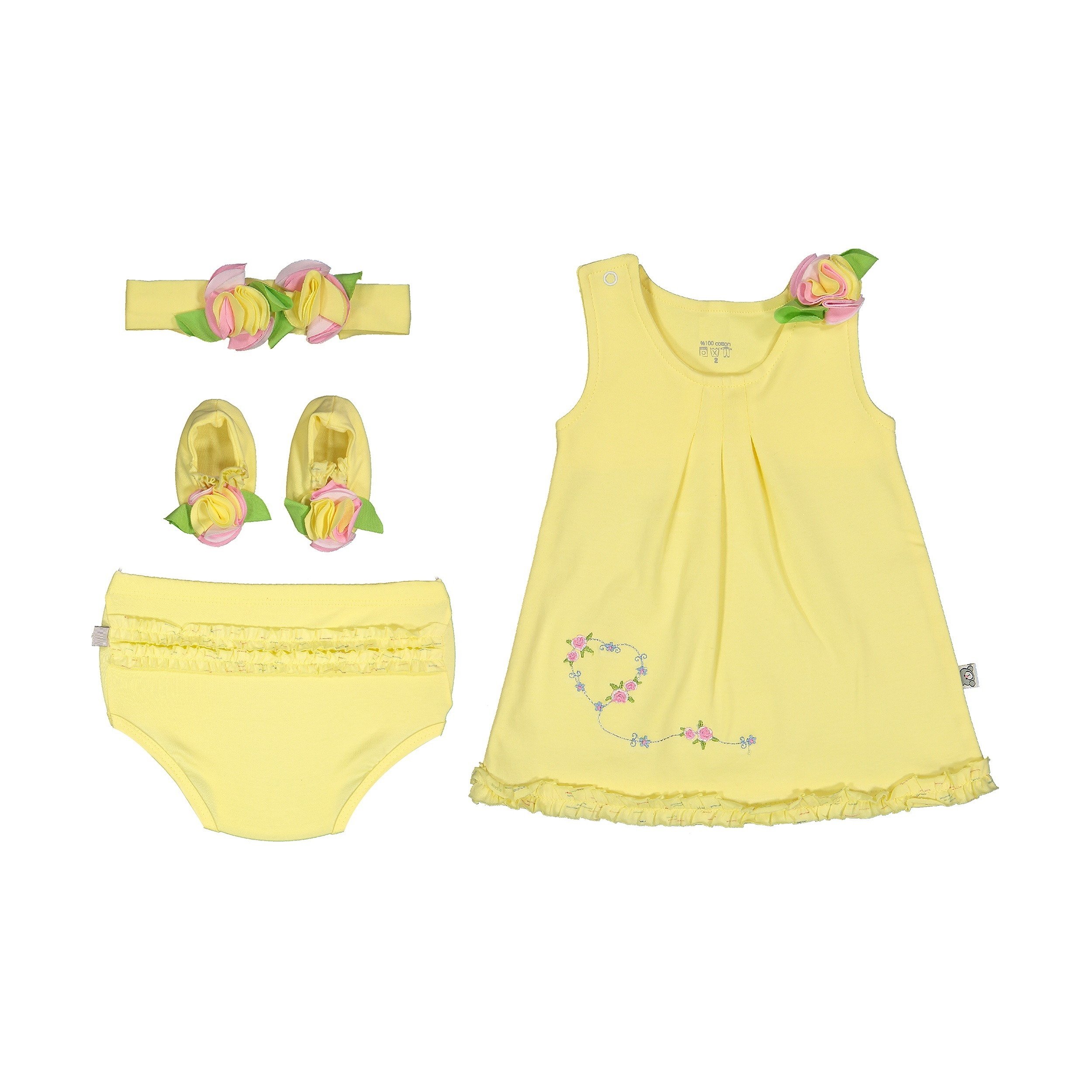 ست 4 تکه لباس نوزادی کد NNR_4_001