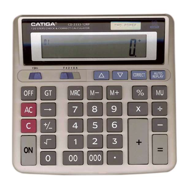 ماشین حساب کاتیگا مدل CD-2333-12RP ماشین حساب کاتیگا مدل CD-2333-12RP
