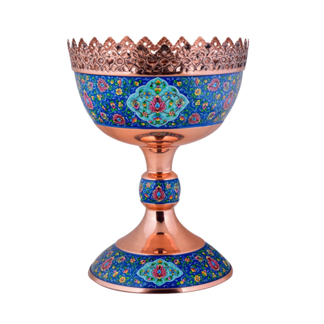 میوه خوری مینا کاری مسی کد 3943
