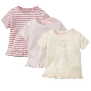 تیشرت نوزادی دخترانه لوپیلو مدل hiw مجموعه 3 عددی