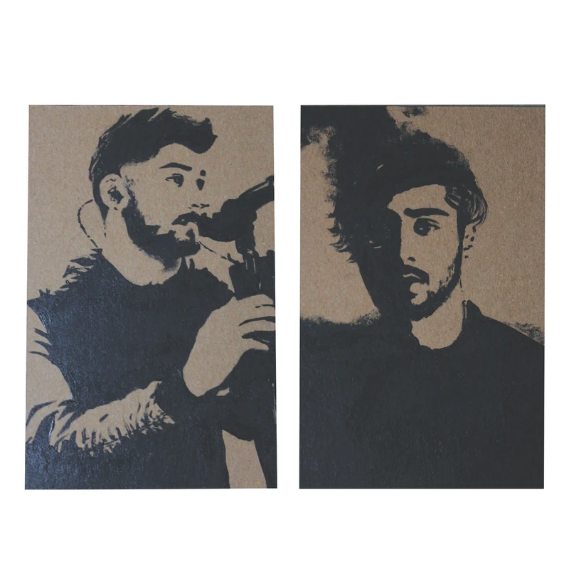 تابلو نقاشی اکریلیک مدل zayn_02 مجموعه 2 عددی