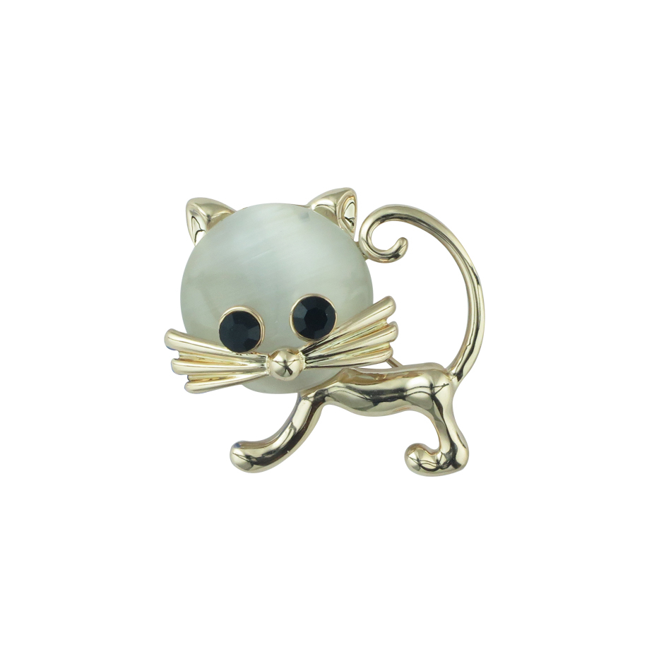 گل سینه زنانه طرح گربه کد brfp-240