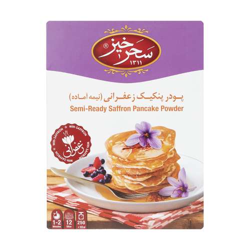پودر پنکیک زعفرانی سحرخیز - 250 گرم