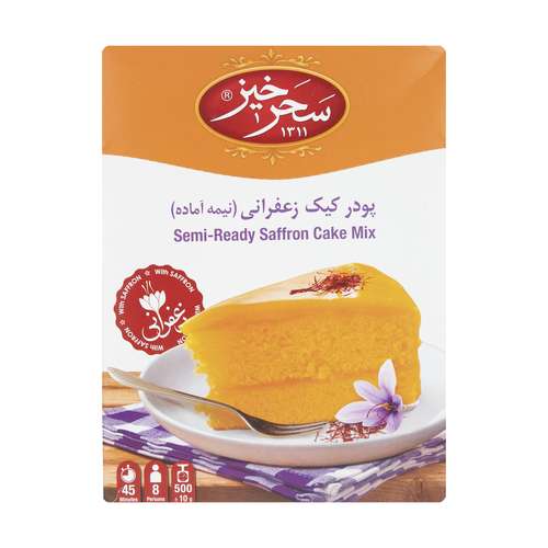 پودر کیک زعفرانی سحرخیز - 500 گرم