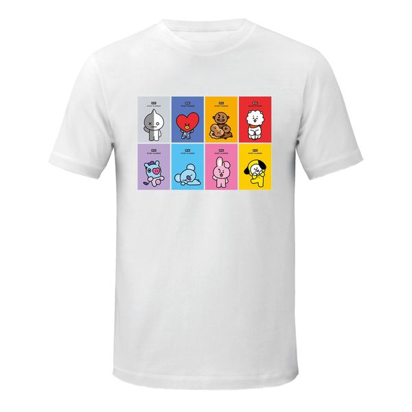 تی شرت زنانه طرح انیمیشن کد BT21