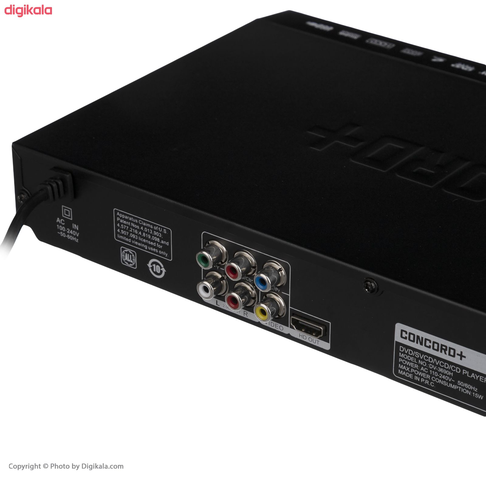 پخش کننده DVD کنکورد پلاس مدل DV-3690H main 1 5