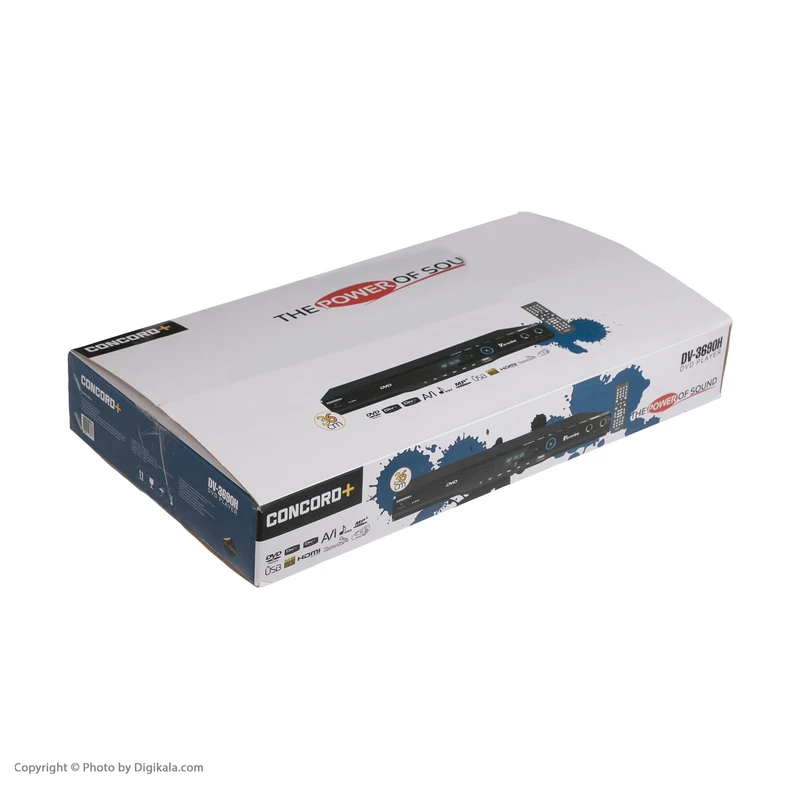 عکس شماره 9 : پخش کننده dvd کنکورد پلاس مدل dv-3690h
