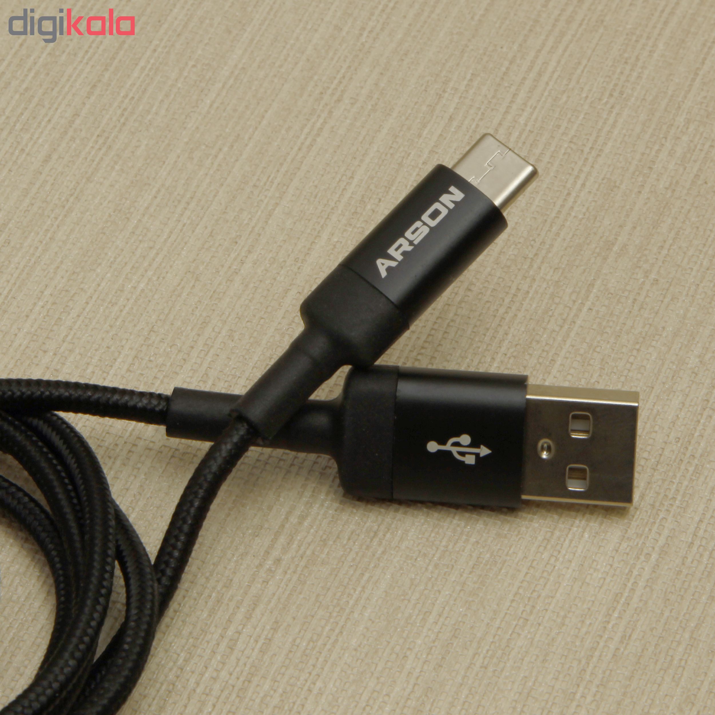 کابل تبدیل USB به  USB-C آرسون مدل AN-13 طول 1.2 متر
