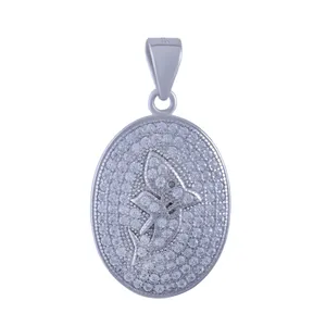 آویز گردنبند نقره زنانه بازرگانی میلادی کد PKR-074