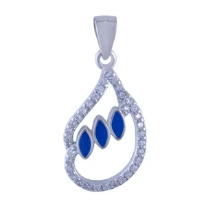 آویز گردنبند نقره زنانه بازرگانی میلادی کد PKR-075