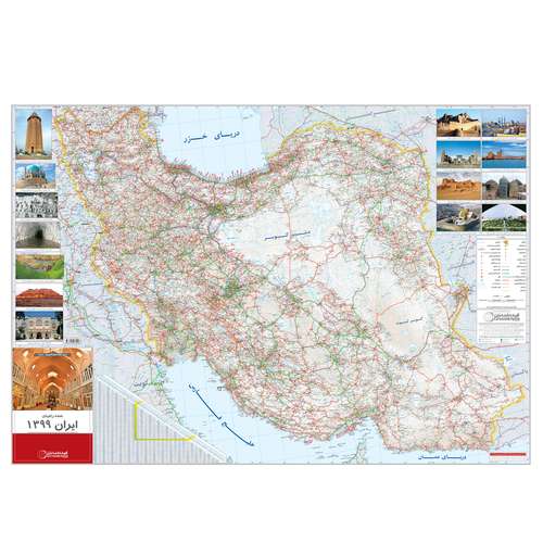 نقشه راههای ایران 1399 گیتاشناسی کد 1454