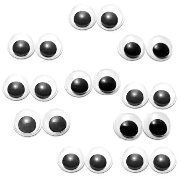 چشم عروسک مدل دایره ای کد CIR20 بسته 20 عددی