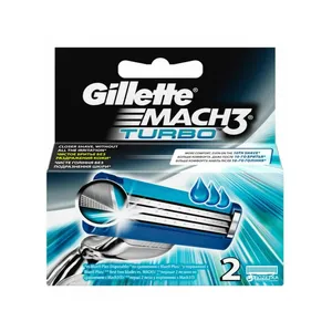 تیغ یدک ژیلت مدل Mach 3 Turbo ‏بسته 2 عددی