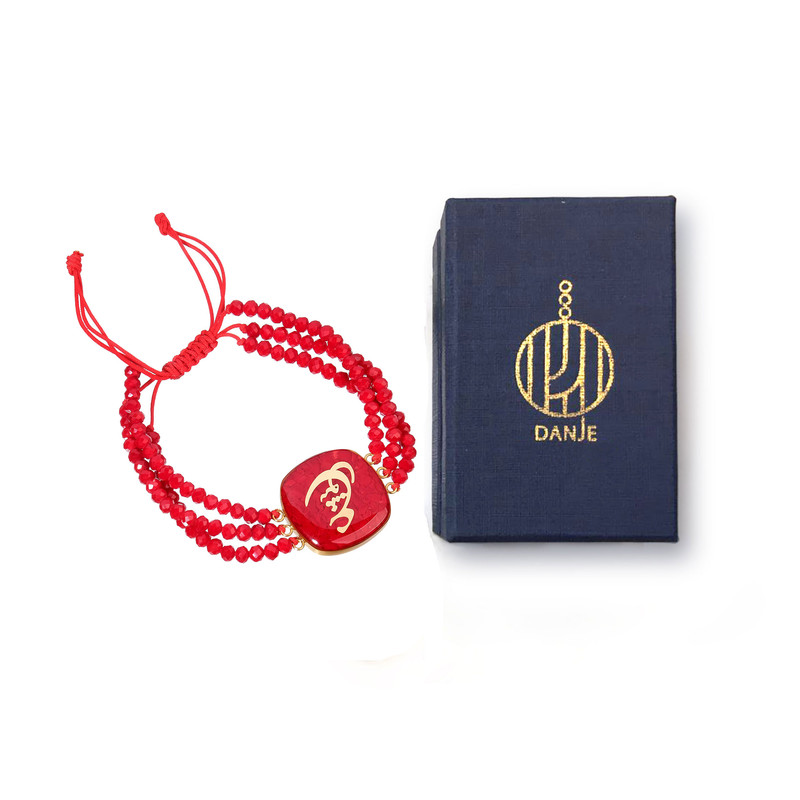 دستبند زنانه دانژه طرح عشق کد ZDNM44T4021