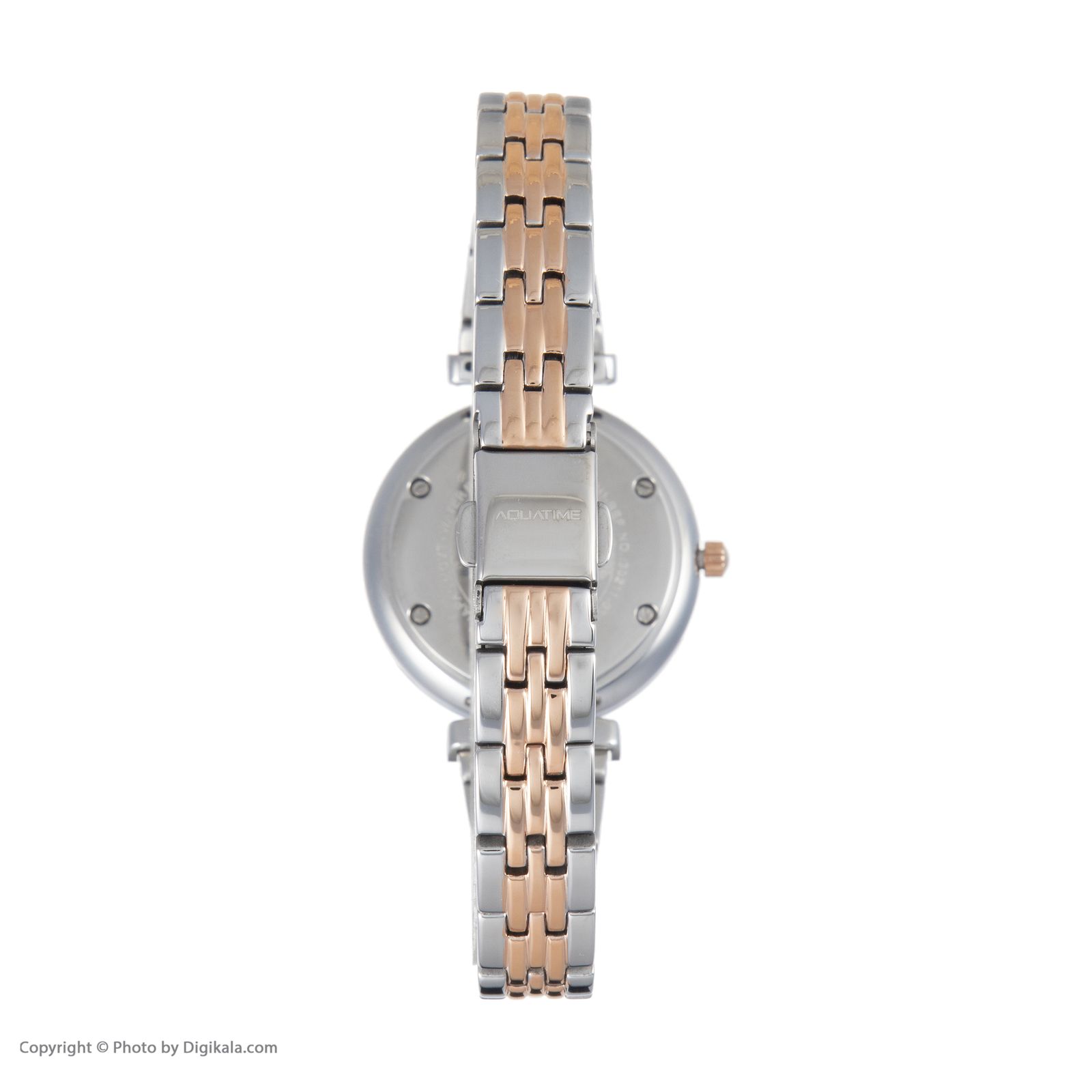 ساعت مچی عقربه ای زنانه آکوآ تایم مدل 30211-03 - نقره ای-رزگلد - 3